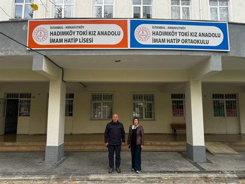 Kaymakamımız Mahmut HERSANLIOĞLU,  Hadımköy Toki Kız İmam Hatip Anadolu Lisesi  ve Ortaokulu’nu ziyaret etti