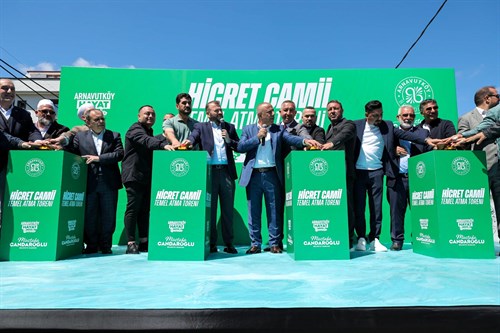 Arnavutköy Hicret Camii'mizin Temel Atma Töreni